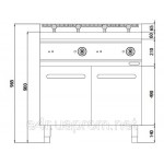 Газовые фритюрницы 22 +22 литров (44 кВт)