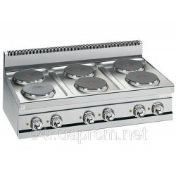 Электрическая плита с 6колонками (15,6кВт)