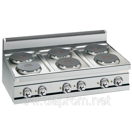 Электрическая плита с 6колонками (15,6кВт)
