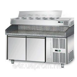 Холодильный стол для пиццы 1,5м x 0,8 м - с 2 дверьми (POS + 800 AGSE )