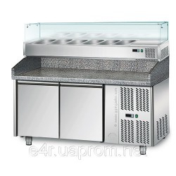 Холодильный стол для пиццы 2,0 м x 0,8 м - с 2 дверьми  (POS + 800 AGS)
