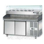 Холодильный стол для пиццы 1,5 м x 0,8 м - с 2 дверьми (POS + 800 AGS)