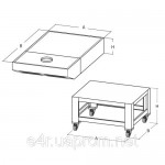 Газовая духовка для пиццы 9x30 см